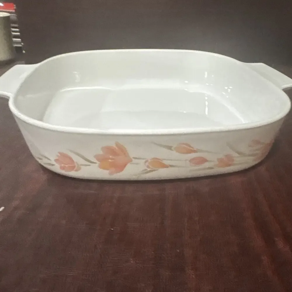 Corning Ware Casserole Pastel Bouquet A-10-B Vintage 2.5 Liter - Picture 6 of 9